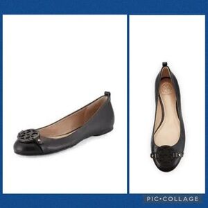 Tory Burch Mini Miller Leather Ballet Flats